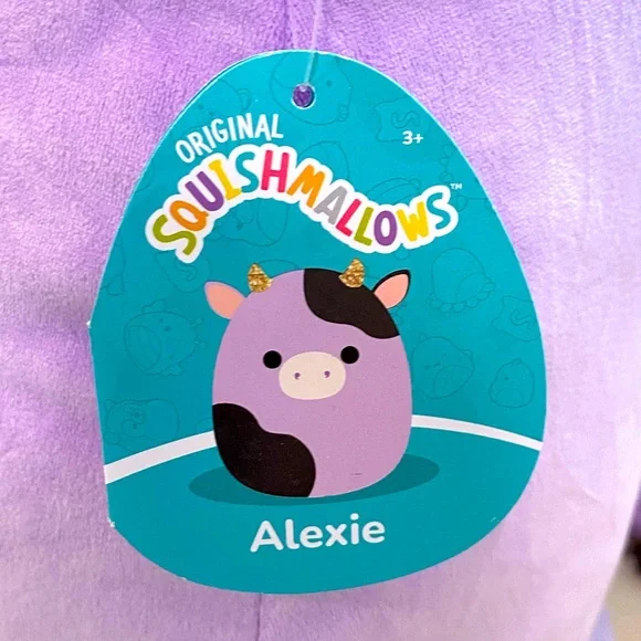 Alexie the Cow Squishmallows NWT 12” with sparkly horns - Picture 3 of 5